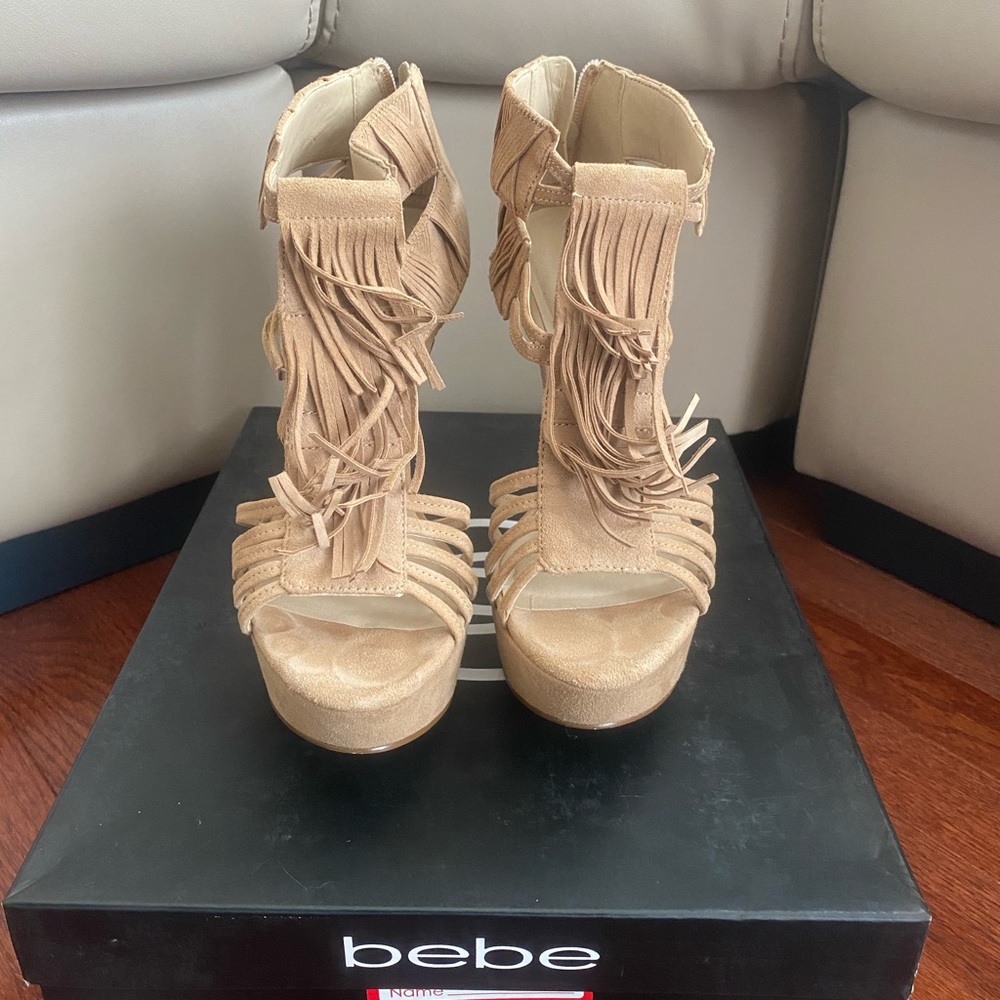 Bebe Fringe Sandal